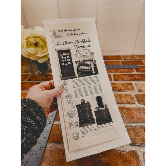 1942 Drexel Southern‎ Highland Furniture Ad - Vintage Home Decor Print Advert - Picture 2 of 6